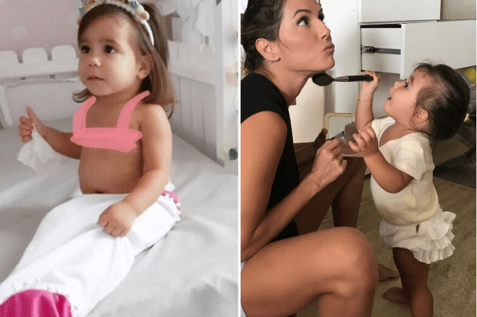Deborah Secco posta foto e semelhança com a filha impressiona