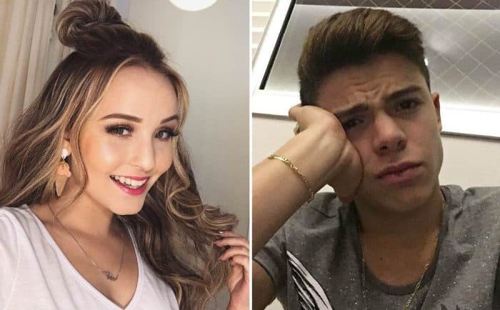 Larissa Manoela aparece agarrada com Thomaz Costa em show de Justin Bieber