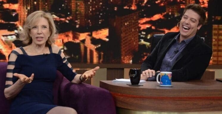 Marília Gabriela participa do "Programa do Porchat" e diz como seria se fosse entrevistar José Mayer