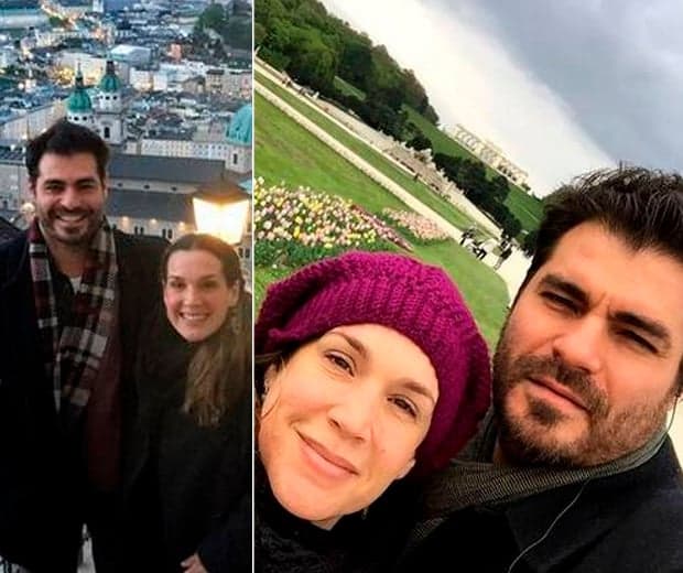 Após rumores de crise, Thiago Lacerda curte lua de mel com esposa