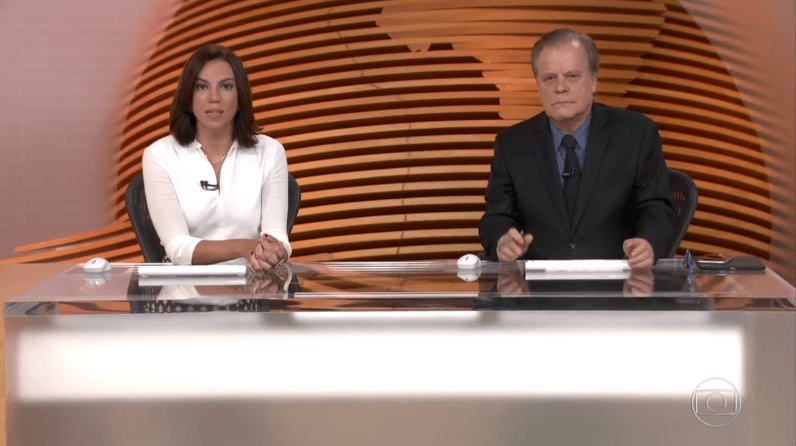 Ana Paula Araújo e Chico Pinheiro no "Bom Dia Brasil" (Foto: Reprodução/Globo) Ana Paula Araújo e Chico Pinheiro no "Bom Dia Brasil" (Foto: Reprodução/Globo)