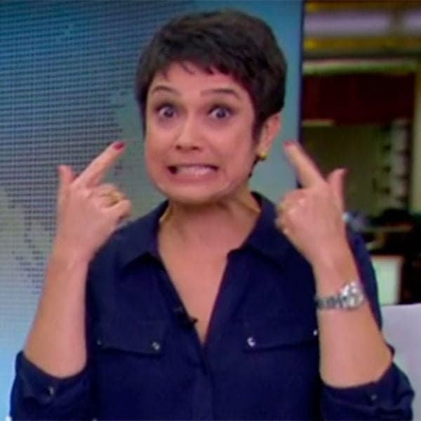 Após críticas na web, Sandra Annenberg manda recado sobre olheiras
