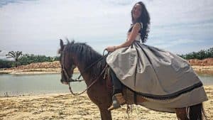 Adriana Birolli já caracteriza como sua personagem Lisabeta em "Belaventura". (Foto: Divulgação) Adriana Birolli já caracteriza como sua personagem Lisabeta em "Belaventura". (Foto: Divulgação)