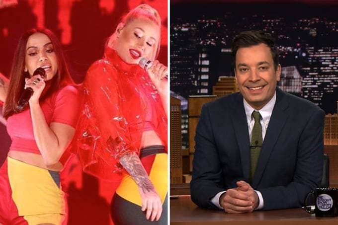 Ao lado de Iggy Azalea, Anitta canta em programa americano e bomba na web