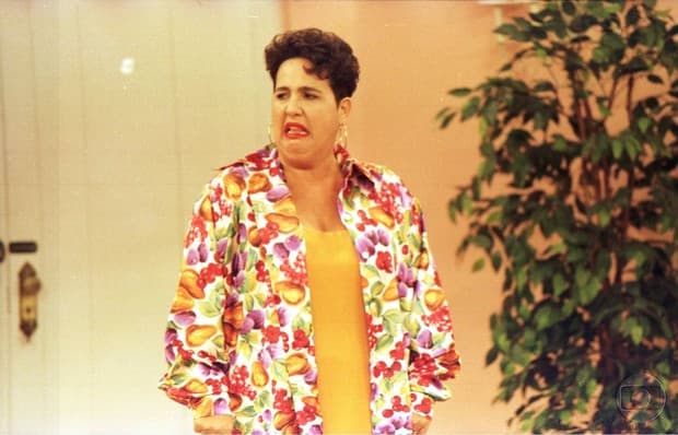 Claudia Jimenez foi a Edileuza no "Sai de Baixo". (Foto: Globo/Divulgação)