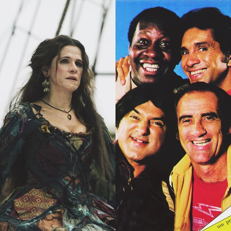 O que teria a ver o "Trapalhões" com a novela de época? Confira (Foto: Montagem/GShow) O que teria a ver o "Trapalhões" com a novela de época? Confira (Foto: Montagem/GShow)