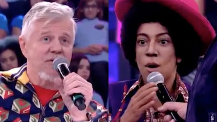 Clima fica tenso entre Miguel Falabella e Samantha Schmutz no "Show dos Famosos": "Entenda o que estou dizendo"