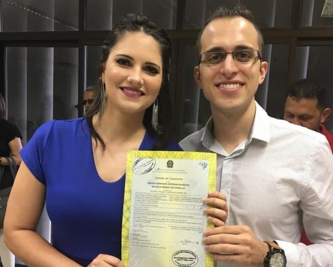 Filho de Gretchen se casa em Pernambuco
