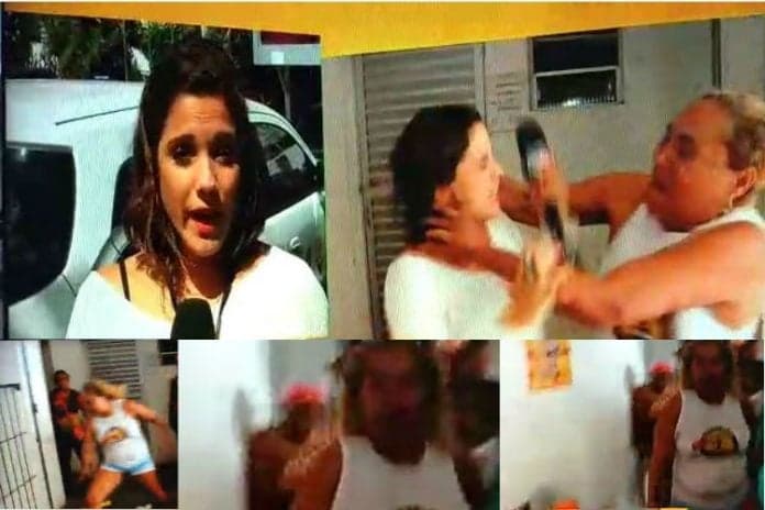 Ameaçada de morte, repórter do SBT leva tapa, arranhão e mordida de entrevistada; veja o vídeo