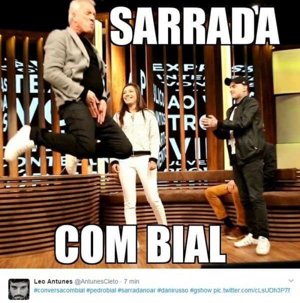 Pedro Bial aprende passo de funk, dá "sarrada no ar" e agita a internet