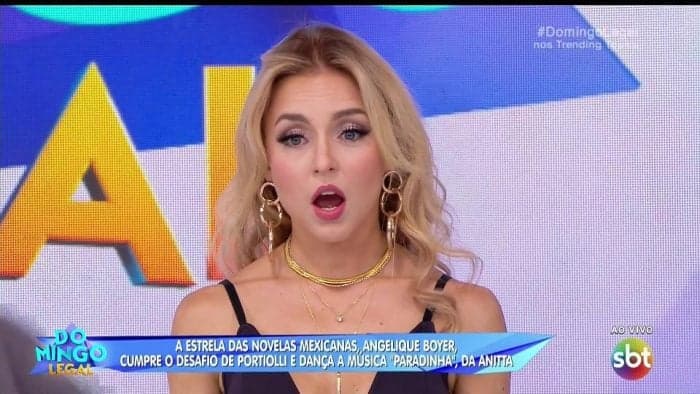Angelique Boyer surpreende com simpatia ao vivo no SBT e repercute na web