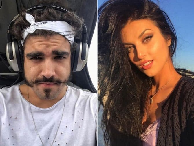 Caio Castro é flagrado aos beijos com atriz da Record em festa