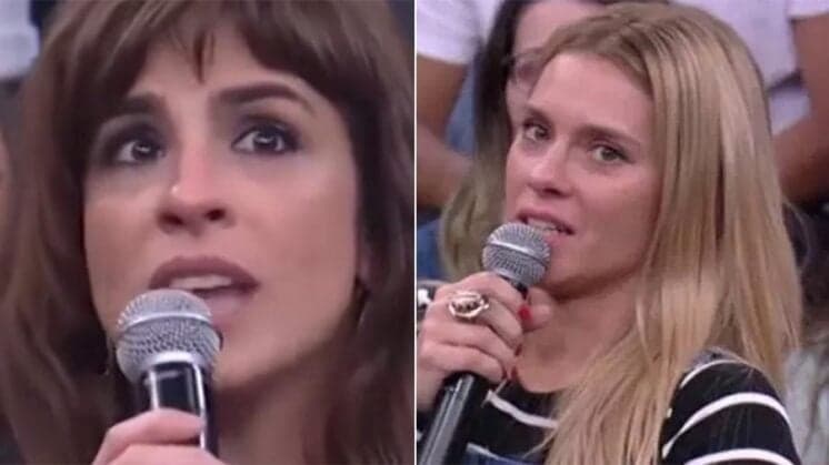 Carolina Dieckmann fica constrangida com brincadeira de Maria Ribeiro em programa da Globo