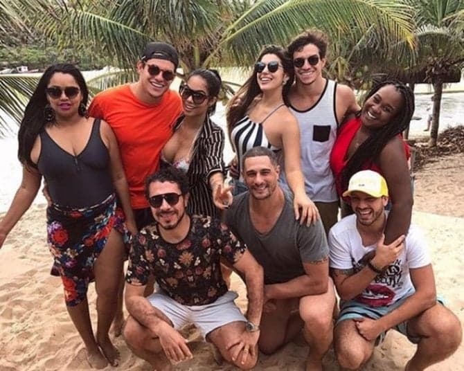 Luiz Felipe briga com ex-BBBs após climão em festa