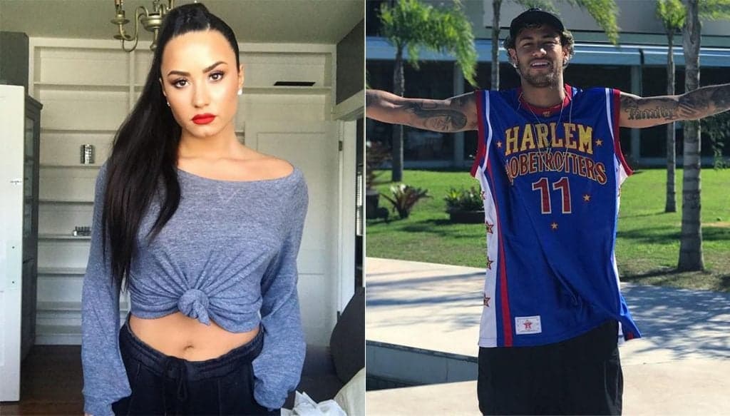 Demi Lovato surpreende e posta nova foto com Neymar