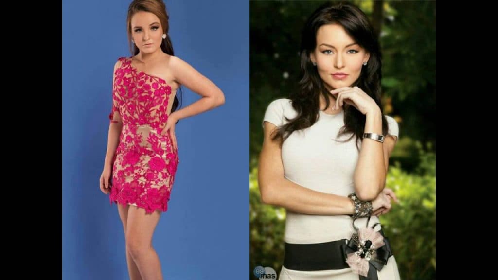 Angelique Boyer aparece idêntica a Larissa Manoela em foto no "Domingo Legal"