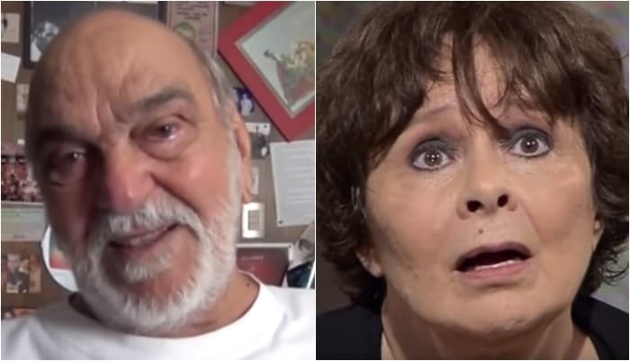 Lima Duarte emociona a filha, Débora, em depoimento