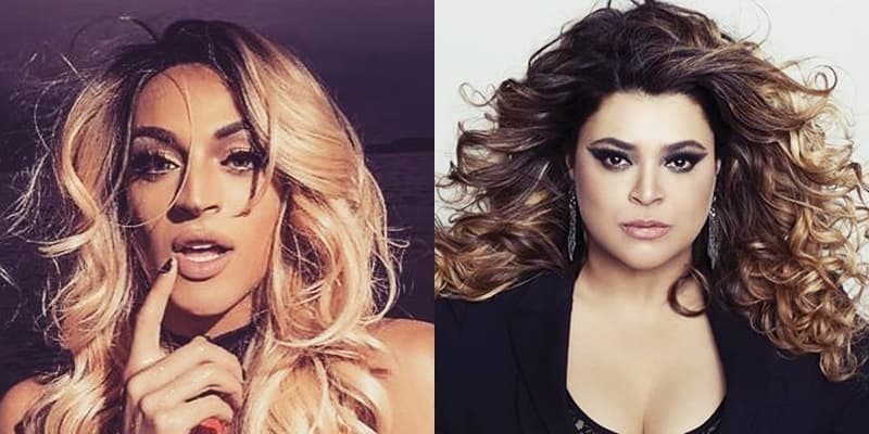 Fotomontagem de Preta Gil e Pabllo Vittar Fotomontagem de Preta Gil e Pabllo Vittar