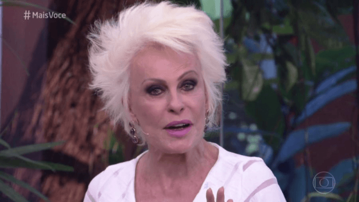 Após retirada de câncer de pele do rosto, Ana Maria Braga reaparece em gravação de vinheta da Globo