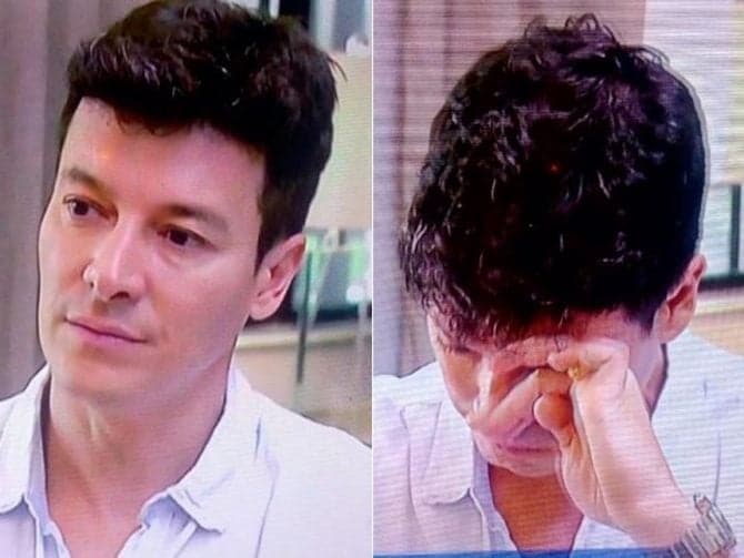 Rodrigo Faro chora ao recordar drama familiar: "A bebida destruiu meu pai"
