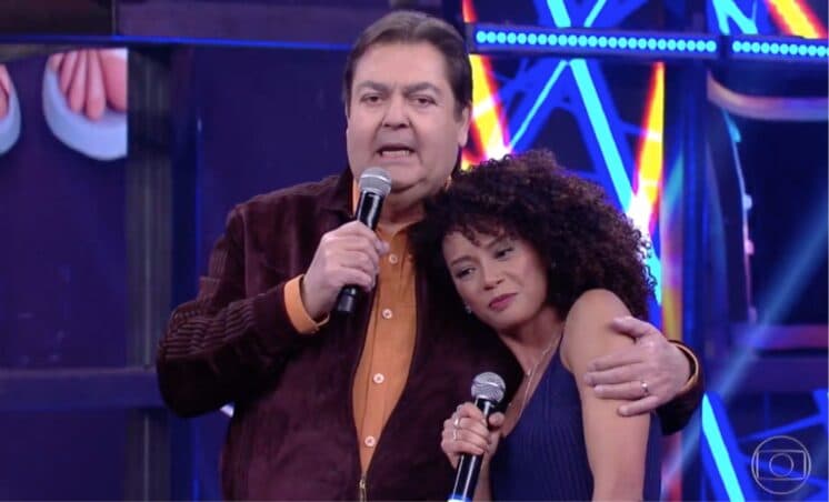 Faustão faz Taís Araújo voltar a falar de polêmica envolvendo Ana Maria Braga e cutuca: "Estou contigo"