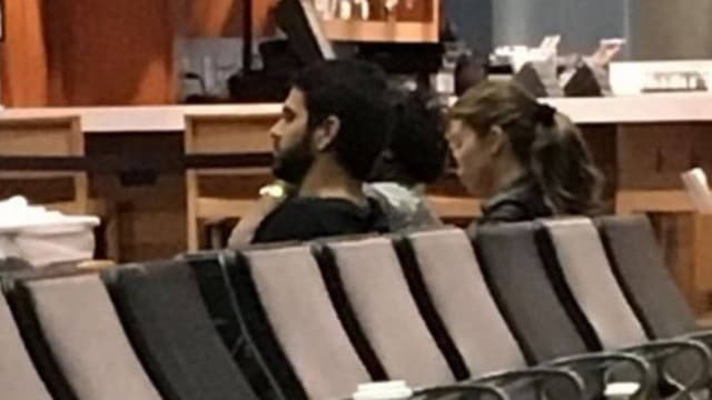 Após discussão com o namorado, Grazi Massafera fica com cara para poucos amigos em Aeroporto