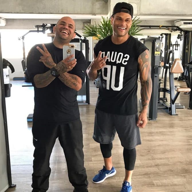 Recuperado, Tony Salles retorna à academia: "Feliz demais"