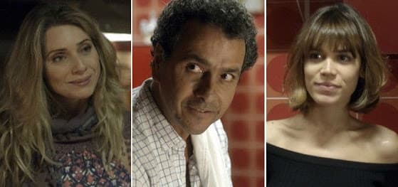 Carla Salle exalta trio amoroso em "Os Dias Eram Assim"