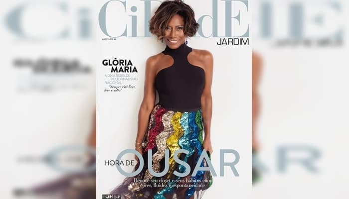Capa de revista, Glória Maria brinca sobre mistério em torno da sua idade: "Nem minha mãe sabe"