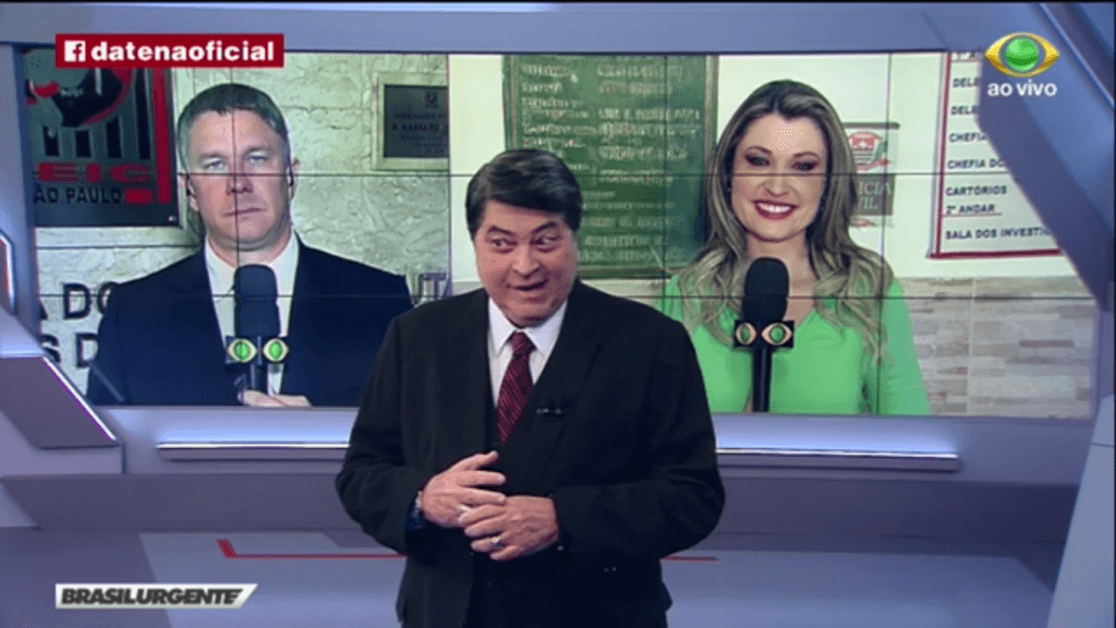 Datena deixa o "Brasil Urgente" às pressas após dor de barriga ao vivo