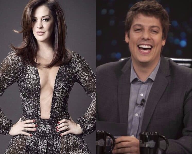 Claudia Raia é entrevistada por Fábio Porchat na Record, fica incomodada com apresentador e alfineta