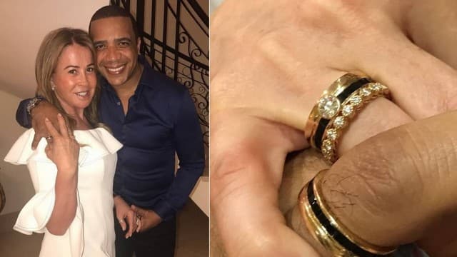 Namorado de Zilu Camargo a presenteia com anel de compromisso