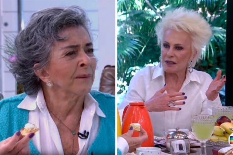 Betty Faria chama atenção e vira assunto após "atacar" mesa de Ana Maria Braga