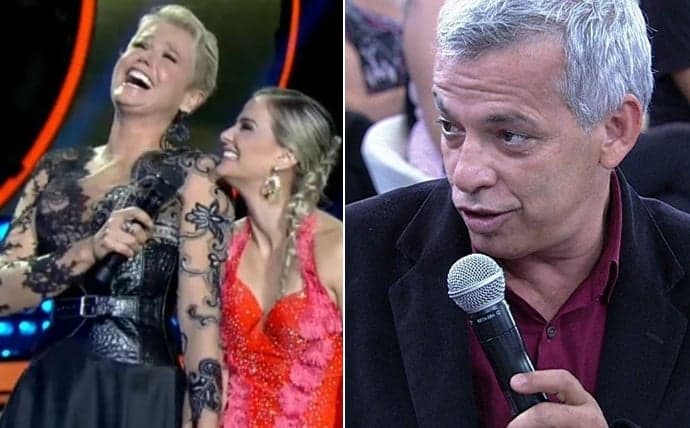 Xuxa trata jurado com ironia na Record e o manda "ir dormir"