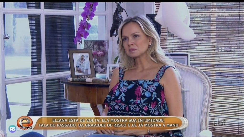 Com medo da morte, Eliana chegou a fazer testamento para os filhos