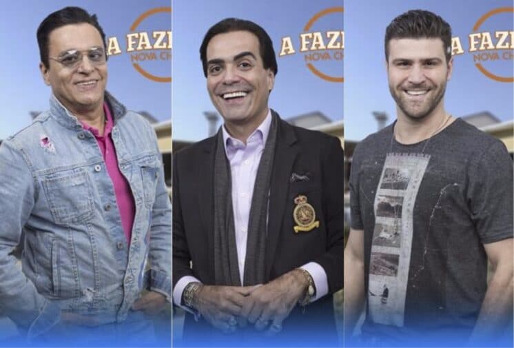 "A Fazenda": Nahim, Fábio Arruda e Marcelo Ié Ié estão na roça