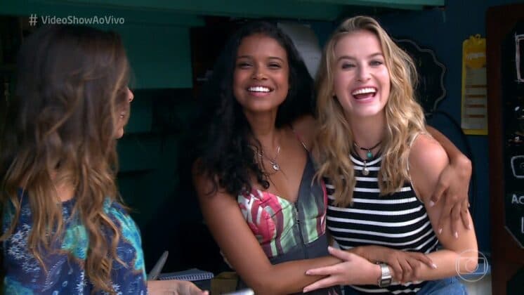 Amigas na vida real, Bárbara França diz que chorou muito ao saber da gravidez de Aline Dias