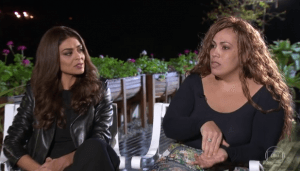 Fabiana Escobar e Bibi Perigosa da novela (Foto: Reprodução)