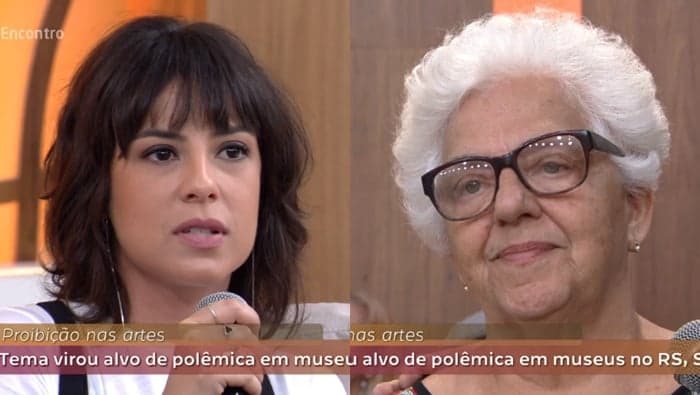 Artistas da Globo se irritam com senhora da plateia do "Encontro" e ficam em saia justa ao vivo