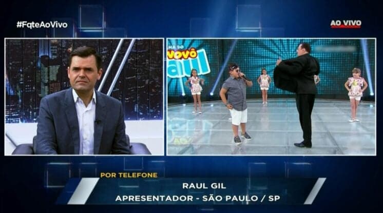Raul Gil participa do "Fala Que Eu Te Escuto" após rumores de ida para a Record