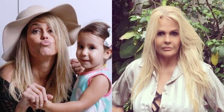Deborah Secco é chamada de Monique Evans em foto com a filha