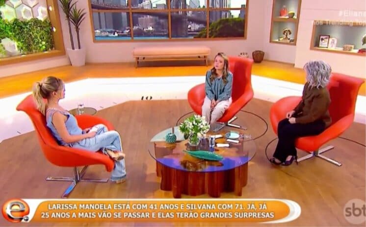 Larissa Manoela e mãe envelhecem 50 anos no programa Eliana e chocam a internet; veja antes e depois