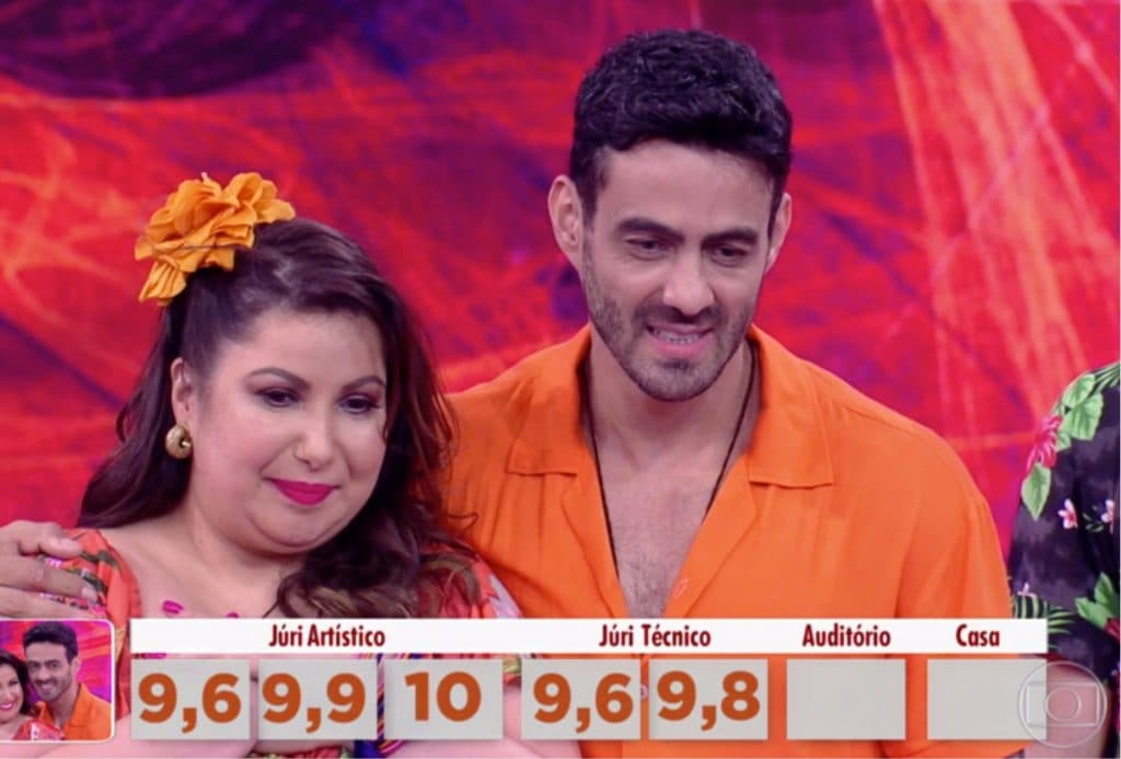 Mariana Xavier quando foi eliminada da Dança dos Famosos (Foto reprodução) Mariana Xavier quando foi eliminada da Dança dos Famosos (Foto reprodução)