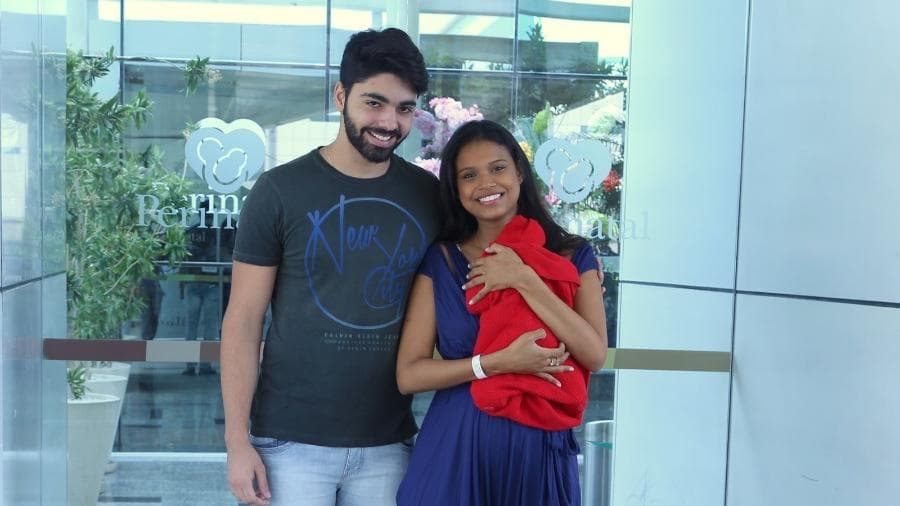 Rafael Cupello e Aline Dias com o filho Bernardo (Foto: Divulgação) Rafael Cupello e Aline Dias com o filho Bernardo (Foto: Divulgação)