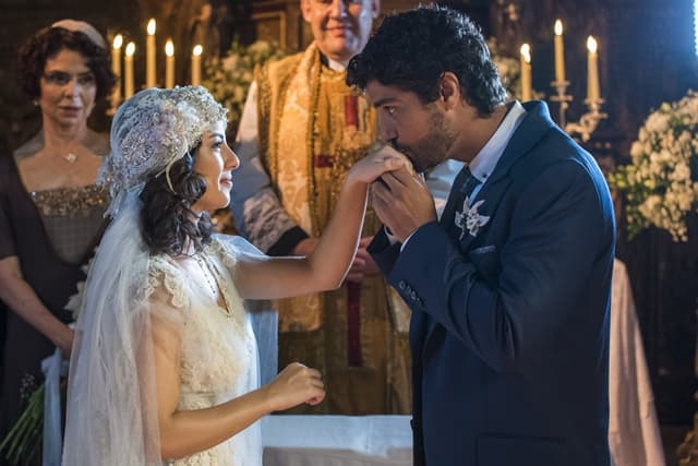 Tempo de Amar: Inácio se casa com Lucinda enquanto Maria Vitória se despede dele