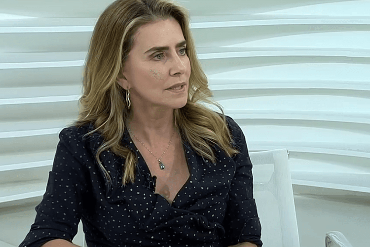 Maitê Proença no Roda Viva (Foto: Reprodução/TV Cultura)