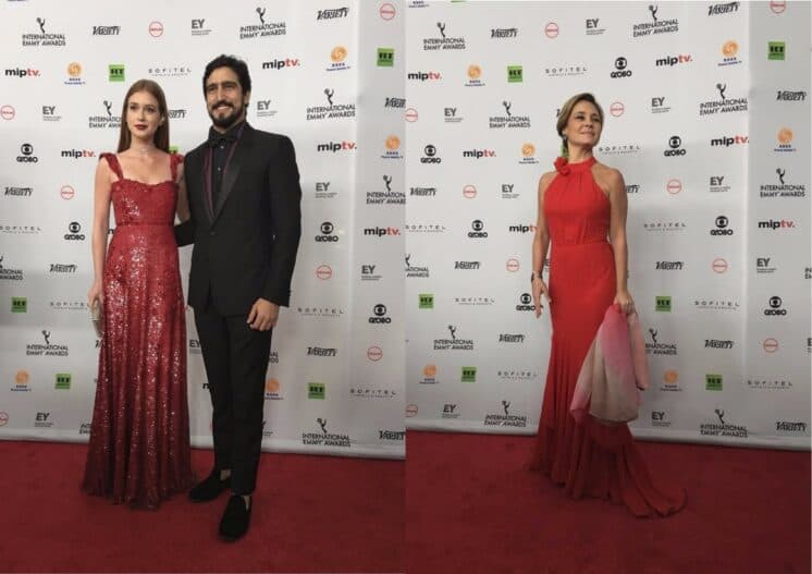 Marina Ruy Barbosa, Adriana Esteves e Cauã Reymond brilham no Emmy; veja os looks
