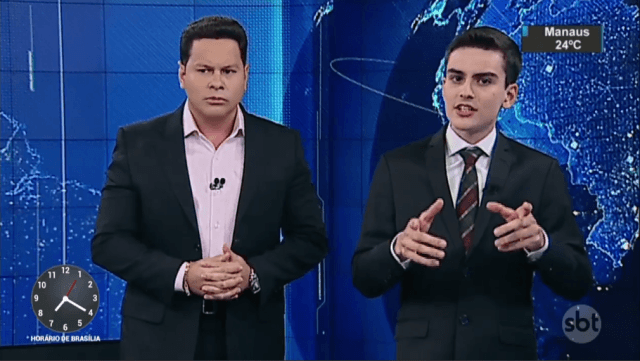 Os apresentadores Marcão do Povo e Dudu Camargo (Foto: Montagem)