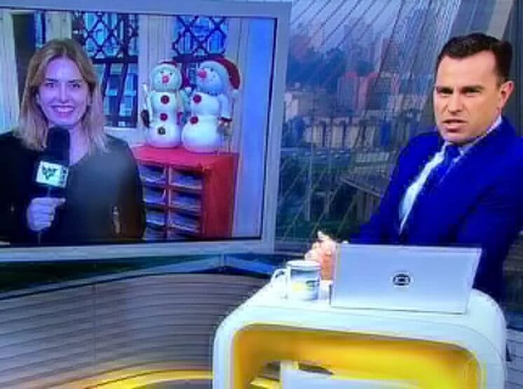 Após "falha" de repórter ao vivo, Rodrigo Bocardi faz piada