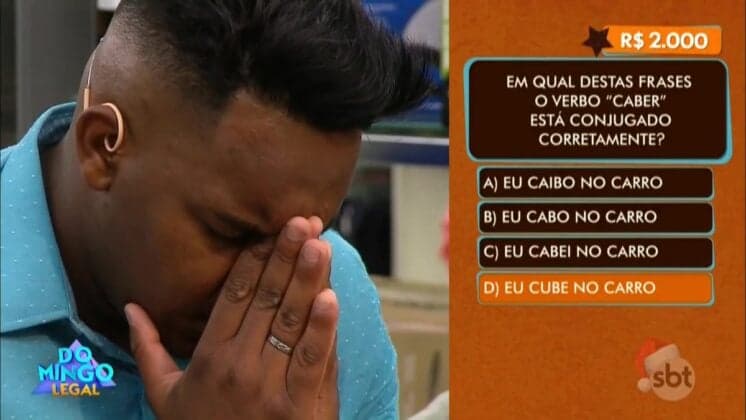 Erro de português no Domingo Legal chama atenção e vai parar nos assuntos mais comentados